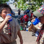 Scouts enjoying some delicious water!
