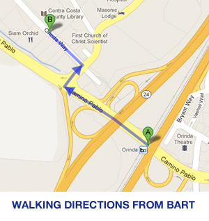 BART walking map